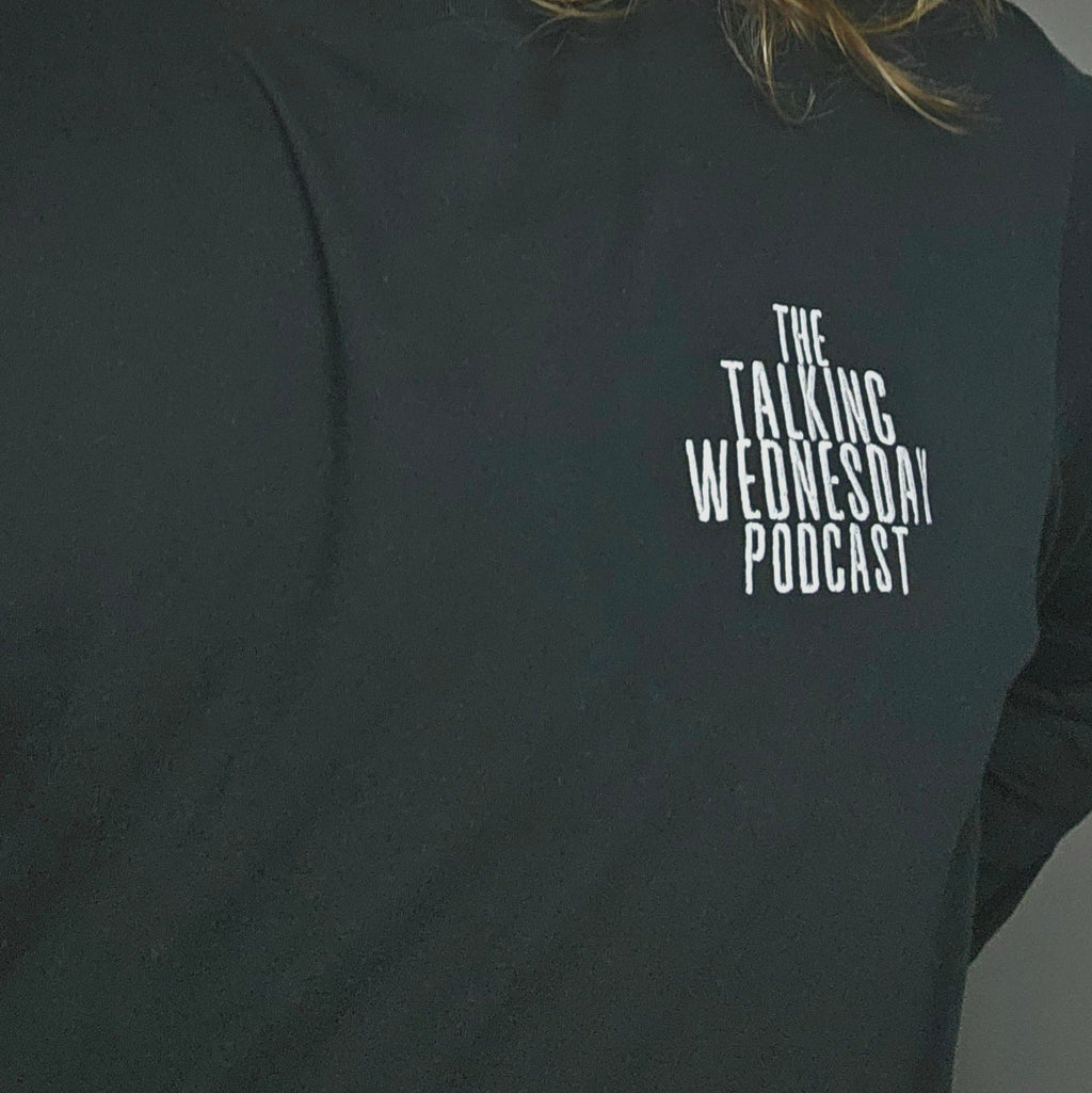 Talking Wednesday Embroidered Long-Sleeve T-Shirt