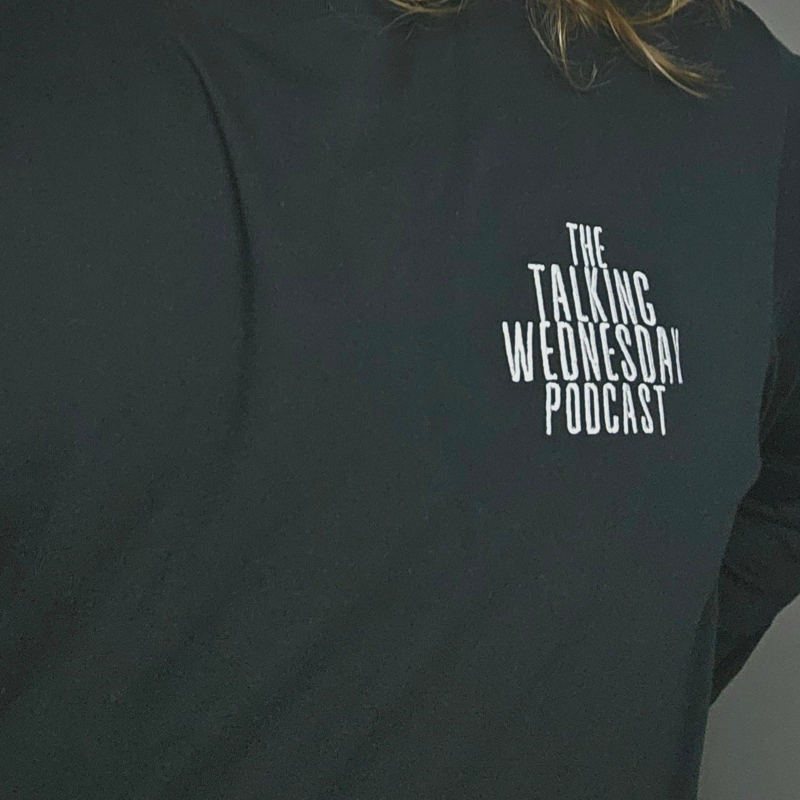 Talking Wednesday Embroidered Long-Sleeve T-Shirt
