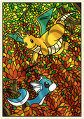 Dwagon Stained Glass Limited Edition Print (Hand Signed - Numbered 1-5)