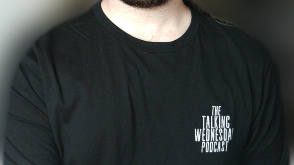 Talking Wednesday Embroidered Long-Sleeve T-Shirt